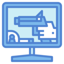 monitor,gaming,game,gamer,video game,player,gun,shoot,shooter,shooting game